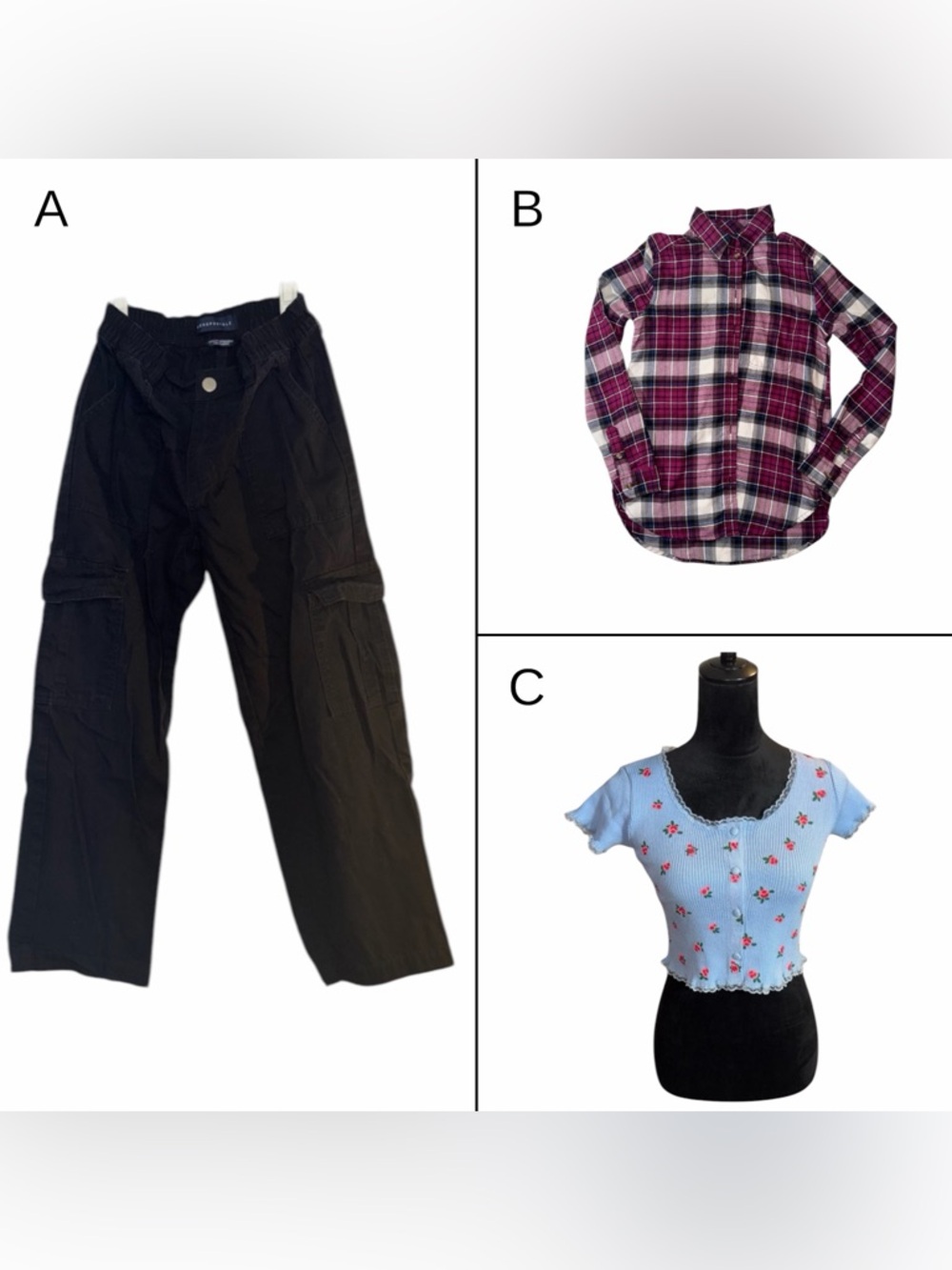 Lot of 3 Juniors Tops and Pants, Extra Small